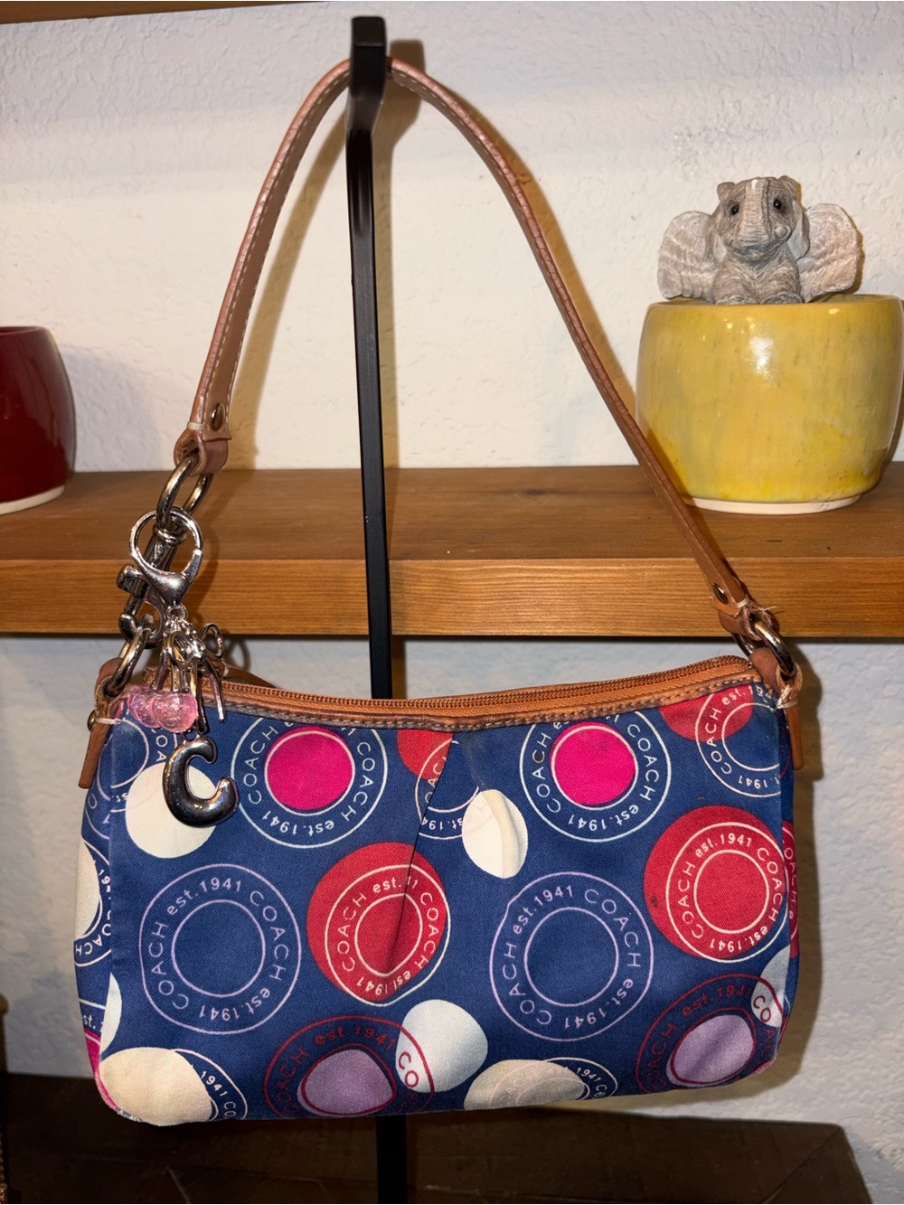 Coach Est. 1941 Multicolor Circle Print Mini Shoulder Bag